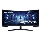 Monitor Gamer Curvo Samsung Odyssey G5 C34g55tww Led 34  
